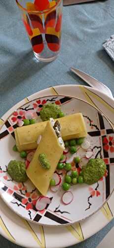 Canelloni burrata et asperges , salsa verde et petits légumes de printemps  - AnneSoGood