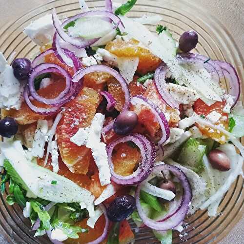 Salade de fenouil, oranges et feta