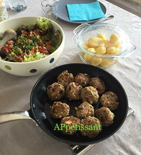 Boulettes de bœuf (ou agneau) à la grecque