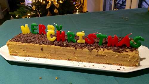 Bûche de Noël au café