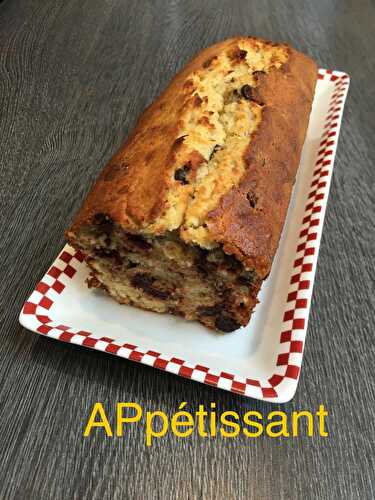 Cake banane-chocolat