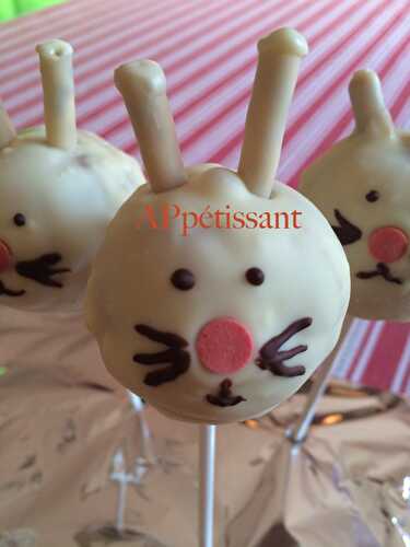 Cakepops Lapins de Pâques