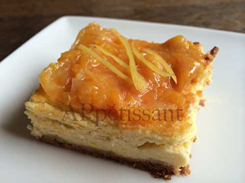 Cheesecake aux oranges sanguines