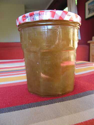 Confiture de rhubarbe-banane