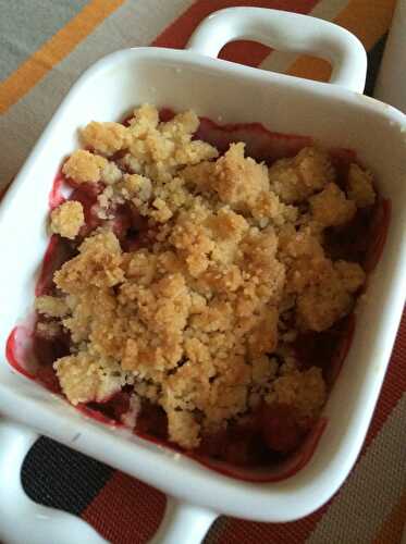 Crumble Fraises-Rhubarbe