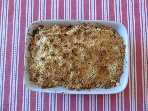 Crumble poires-chocolat