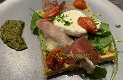 Gaufres au pesto