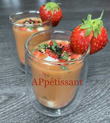 Gazpacho fraises/melon