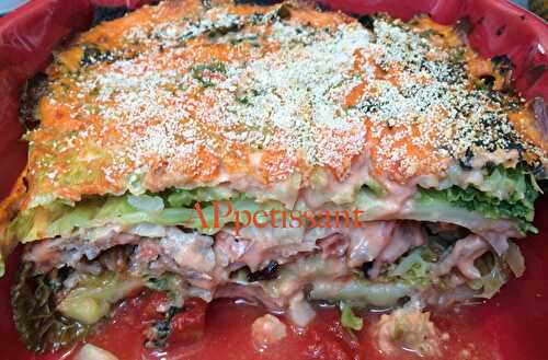 Lasagnes de chou vert (lactose free)