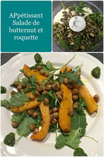 Salade de butternut et pesto de roquette