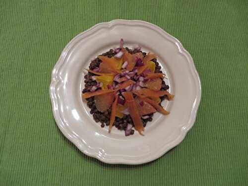 Salade de lentilles aux agrumes