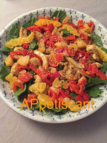 Salade de poulet aux clémentines