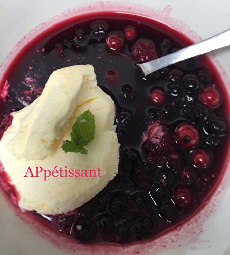 Soupe de fruits rouges