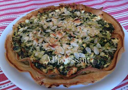 Tarte aux épinards et à la fêta de Valentine