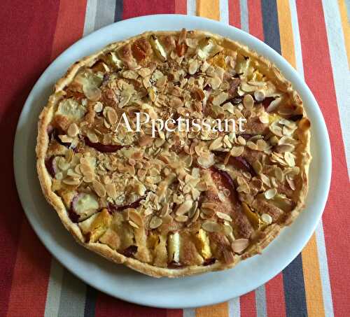 Tarte aux pêches et amandes