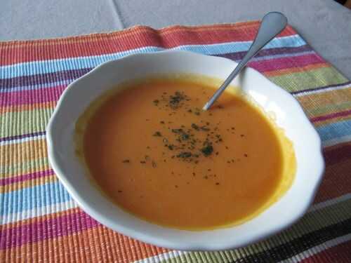 Velouté de carottes à l'orange et au cumin