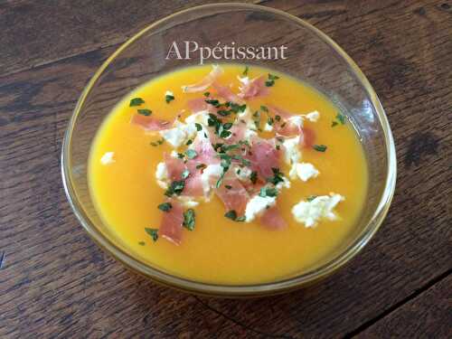 Velouté glacé carottes-melon