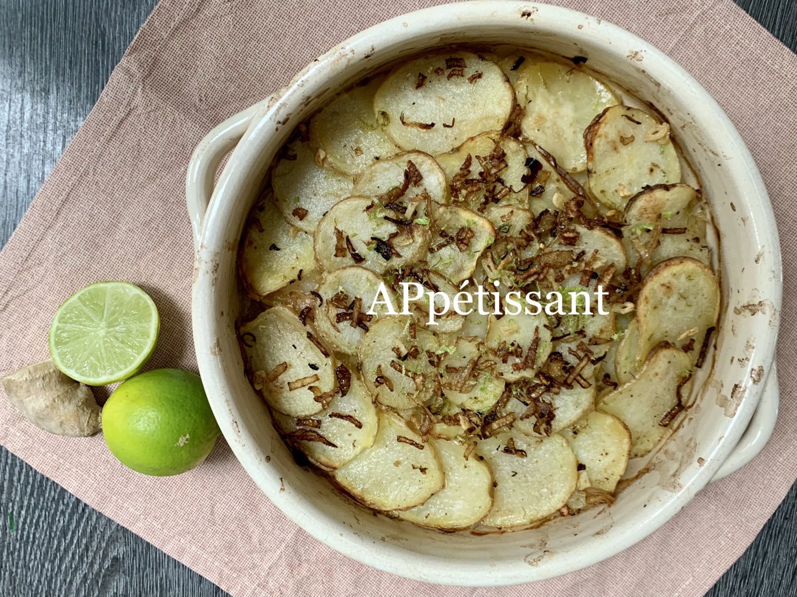 Gratin de pommes de terre au citron vert d'Ottolenghi 