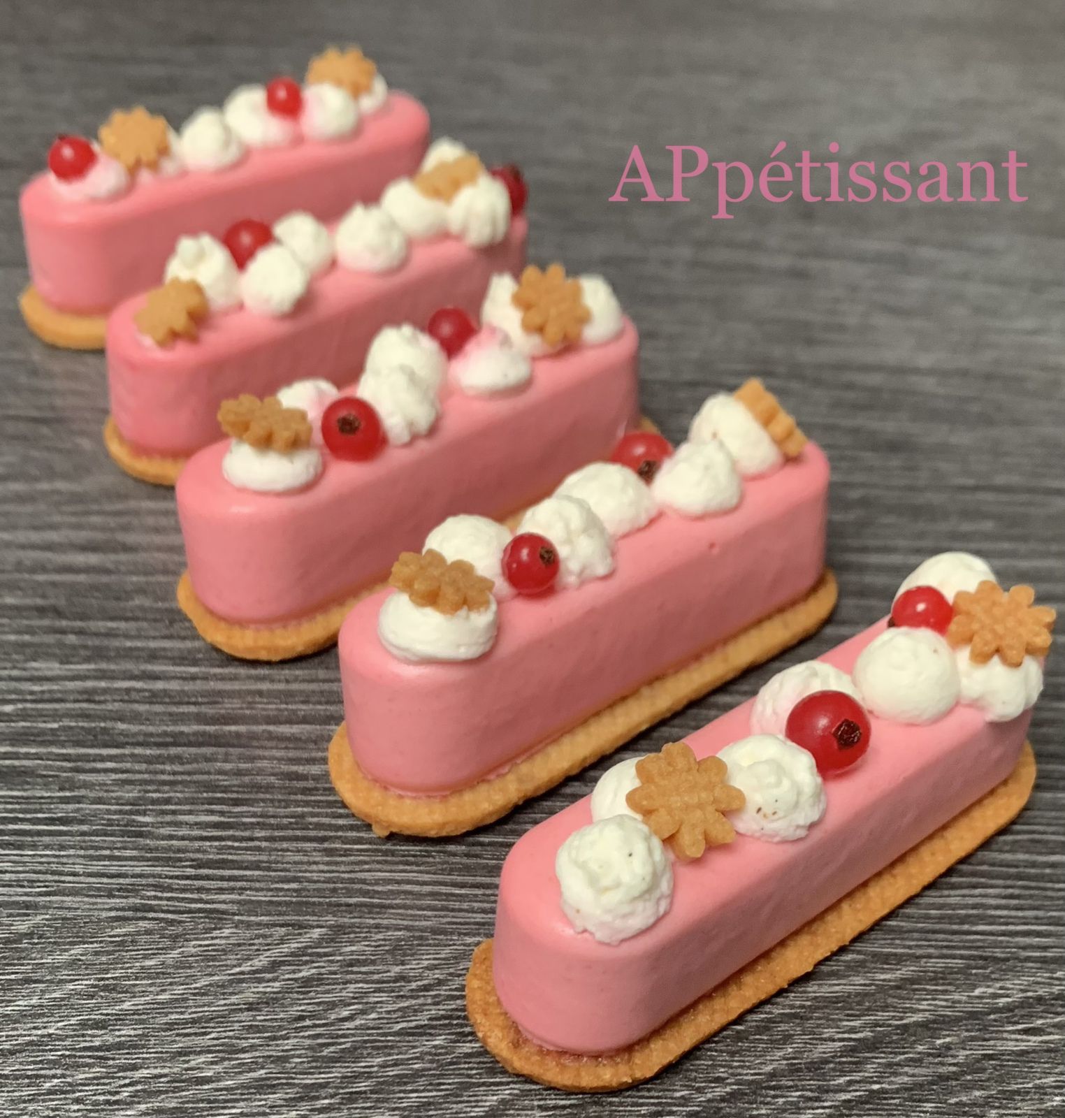 Entremets aux groseilles 