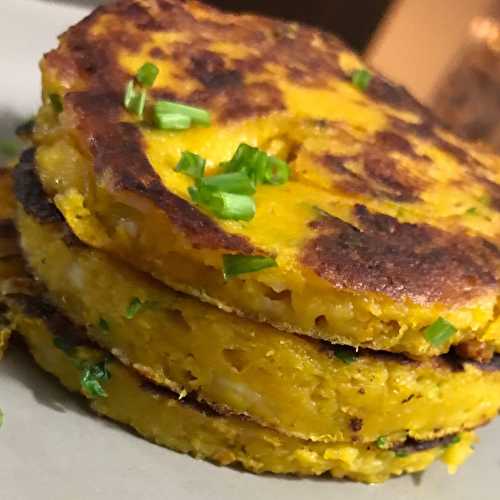 Galettes de citrouille et feta