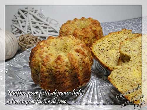 Muffins sans gluten à l'orange et farine de coco, pour régime sans sucre