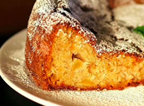 Gâteau de régime pomme-coco sans sucre, sans gluten