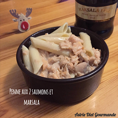 Penne aux deux saumons et marsala