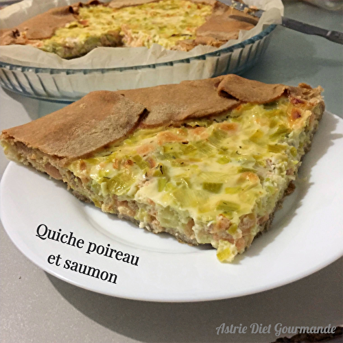 Quiche poireau et saumon 