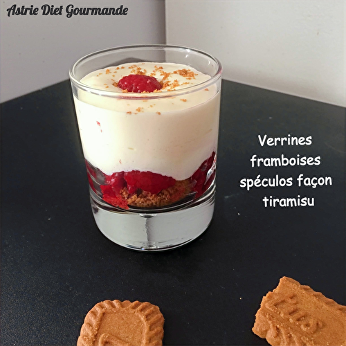 Verrine framboises spéculos façon tiramisu