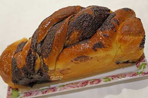 Babka au chocolat et à l'orange (brioche)