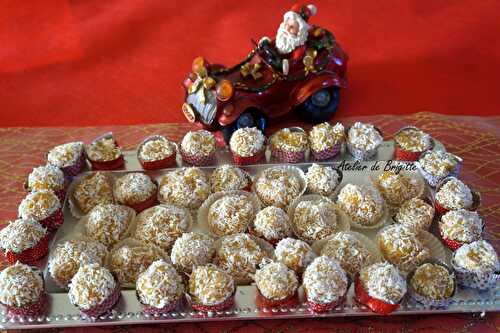 Bonbecks de Noël clémentines-amandes-noix de coco (bonbons)