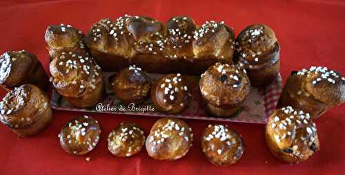 Brioche roulée au sucre grains