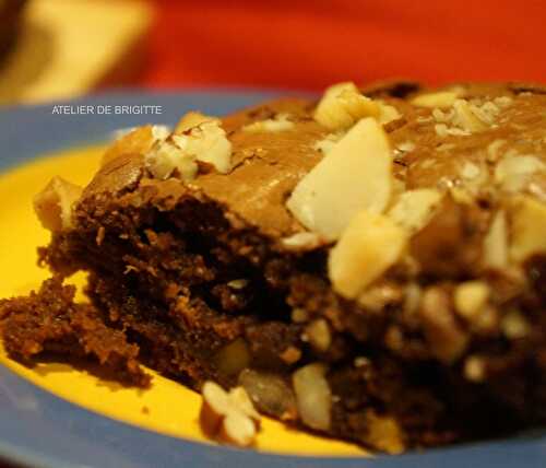 Brownie aux Noix du Monde, recette du Chef Ducasse