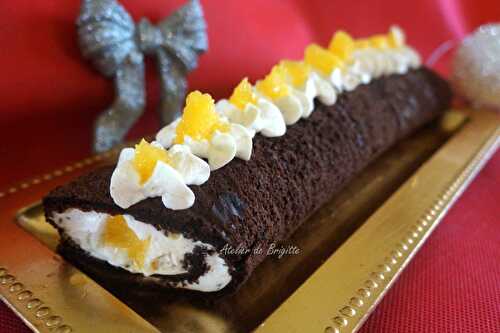 Bûche orange et chocolat