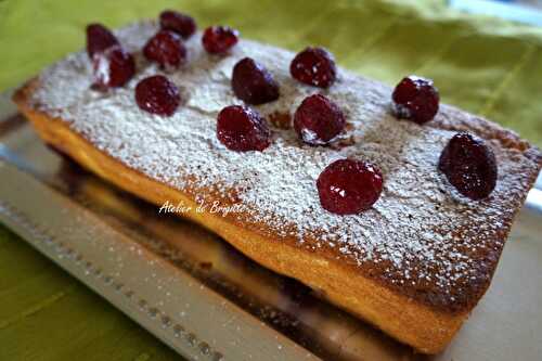 Cake aux framboises lèger comme la neige