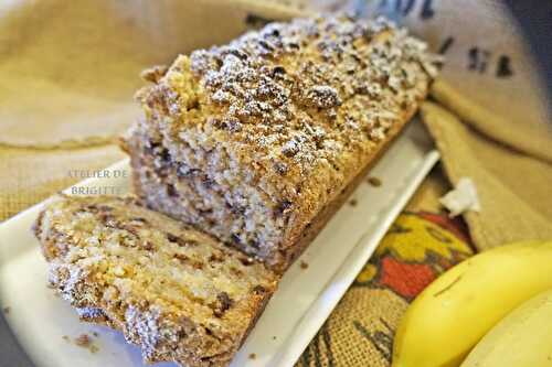 Cake croustillant, banane et chocolat (Christophe Michalak) #restez à la maison