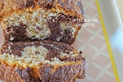 Cake marbré Chocolat et noisettes