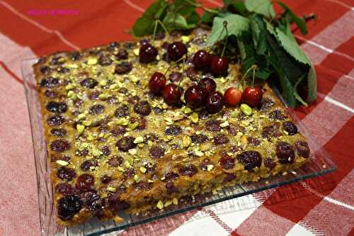 🍒 Clafoutis Cerises et Pistaches,  🍒  recette de Eric Frechon... à ma façon