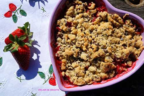 Crumble Fraises et Rhubarbe