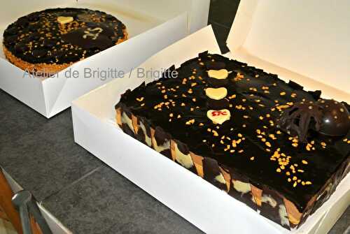 Entremet chocolat au lait - caramel