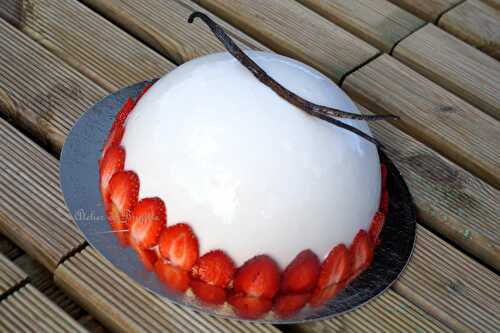 Entremet "Dôme Vanille-Fraises"