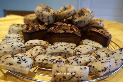 Financiers choco-praliné et pâtes de tigre