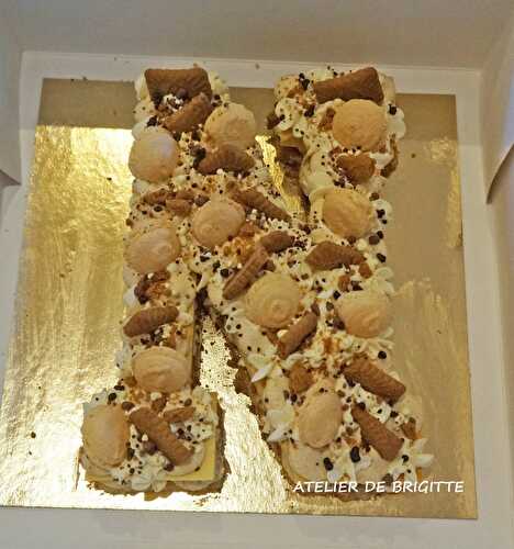 Letter Cake, Caramel beurre salé et Spéculoos