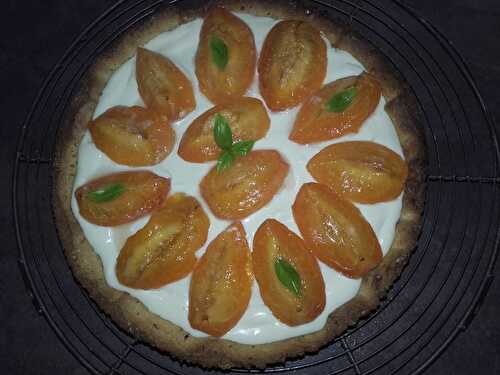 Ma tarte Abricots-Basilic par Vialatte