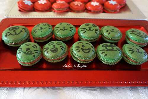 Macarons : Les Chats Peints Verts