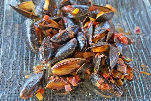 Moules à la Catalane,à la Plancha