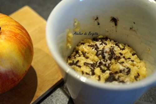 Mug crumble, gourmandise rapide