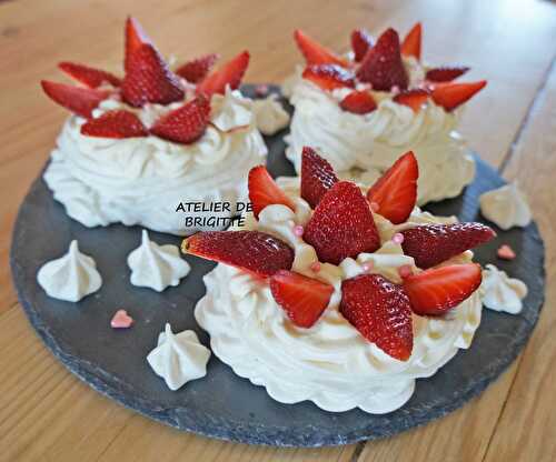 Pavlova aux fraises