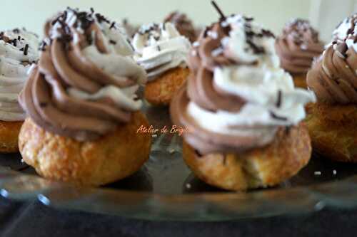 Petits choux gourmands....chocolat, carambar et vanille