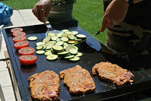 Porc et légumes du soleil à la Plancha